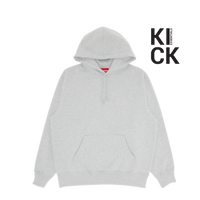 SUPREME HOODIE 'APPLIQUE SATIN HEATHER GREY'