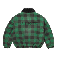 SUPREME JACKET 'FAUX SHEARLING PLAID'