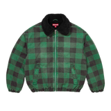 SUPREME JACKET 'FAUX SHEARLING PLAID'