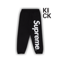 SUPREME PANT 'APPLIQUE SATIN BLACK'