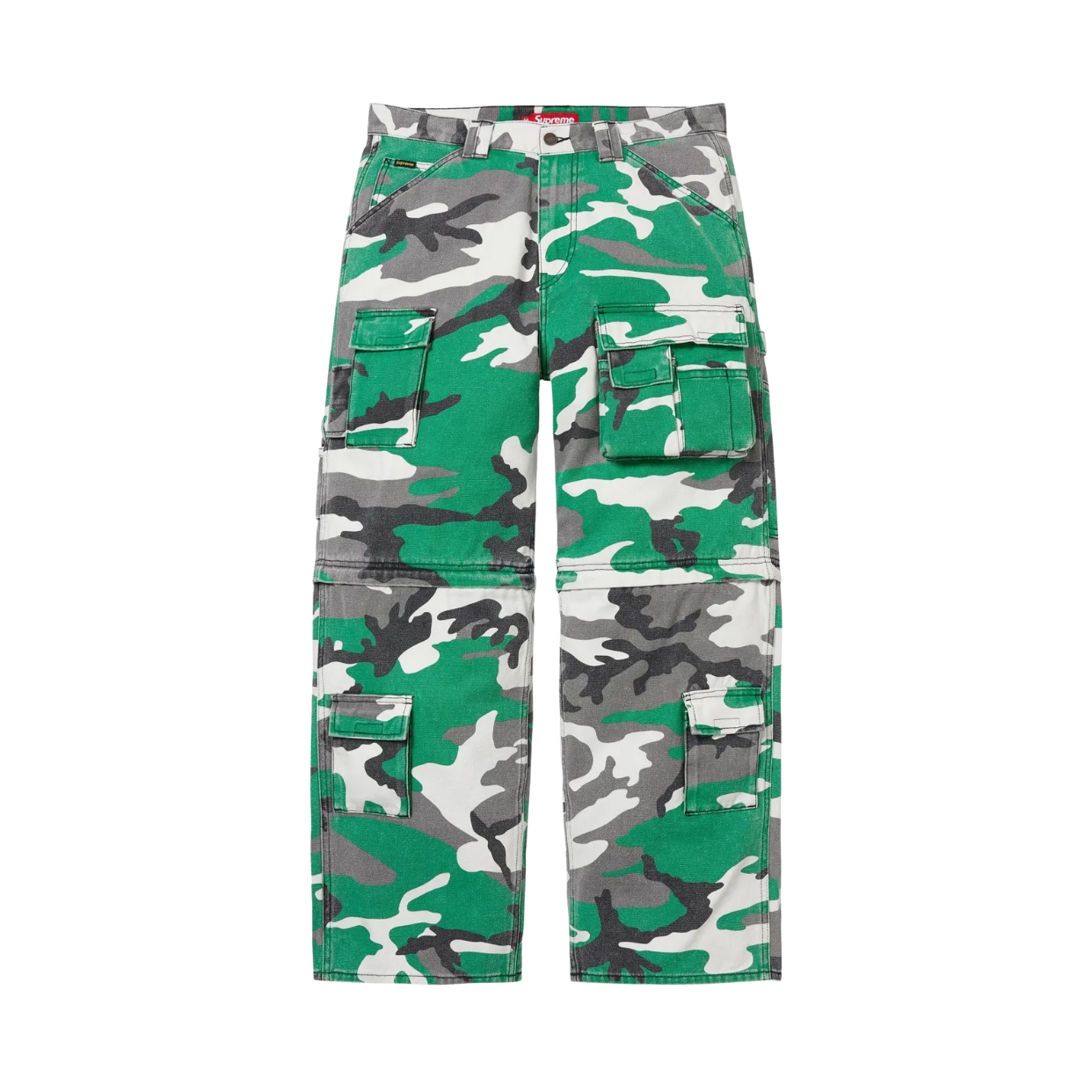 SUPREME PANT 'ZIP OFF UTILITY GREEN CAMO'
