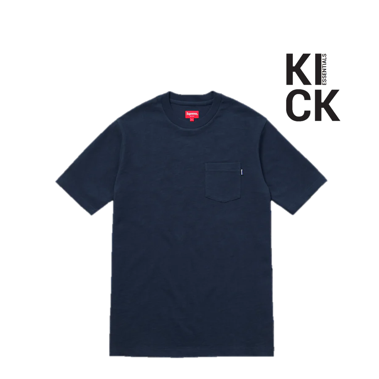 SUPREME TEE 'NAVY POCKET'