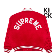 SUPREME JACKET 'MITCHELL & NESS SATIN RED'