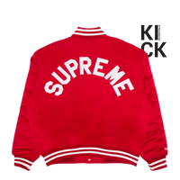 SUPREME JACKET 'MITCHELL & NESS SATIN RED'