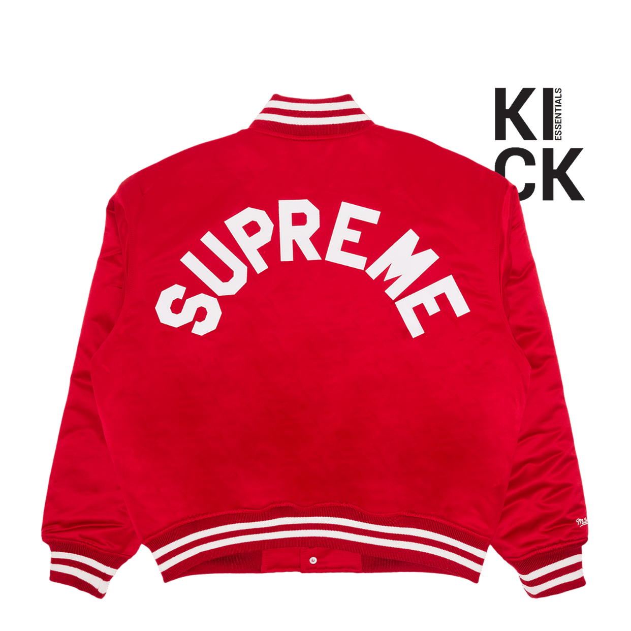 SUPREME JACKET 'MITCHELL & NESS SATIN RED'