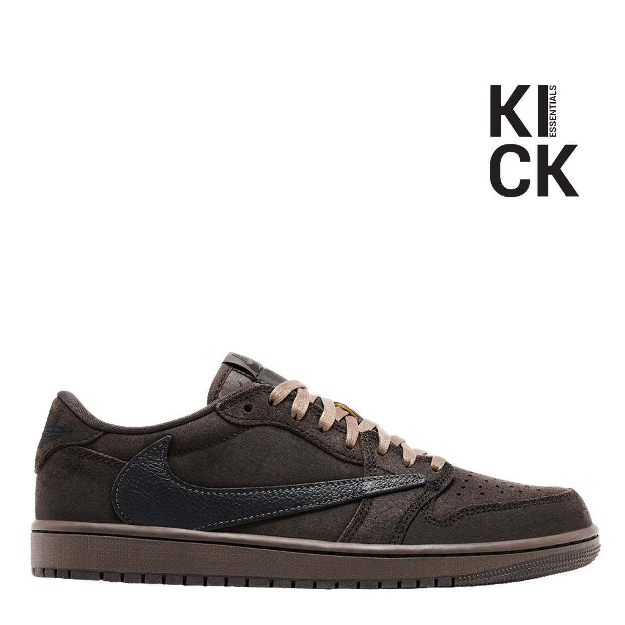 AIR JORDAN 1 LOW 'TRAVIS SCOTT VELVET BROWN (NO BOX)'