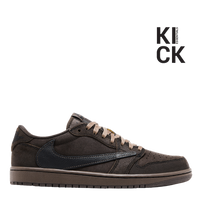 AIR JORDAN 1 LOW 'TRAVIS SCOTT VELVET BROWN (NO BOX)'