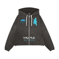 TRIPLE SEVEN HOODIE 'MOTO BLACK'