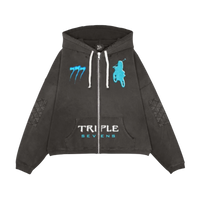 TRIPLE SEVEN HOODIE 'MOTO BLACK'
