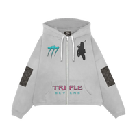 TRIPLE SEVEN HOODIE 'MOTO VICE GREY'