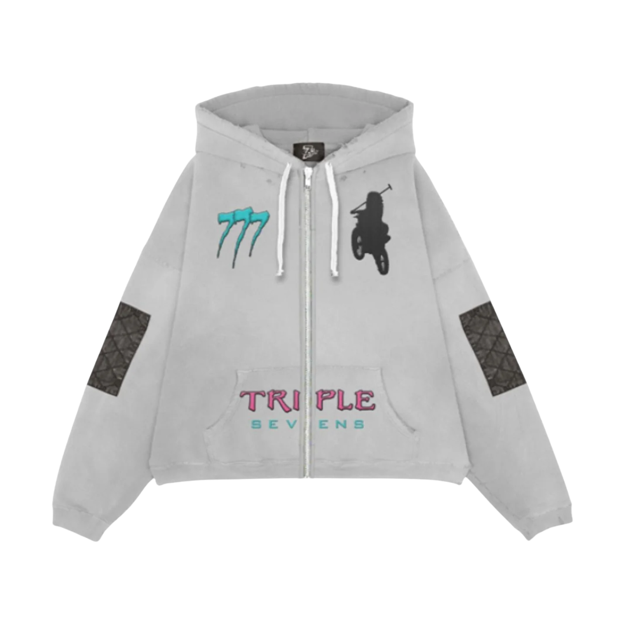 TRIPLE SEVEN HOODIE 'MOTO VICE GREY'
