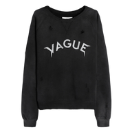 VAGUE STUDIOS CREWNECK 'ARCH LOGO SUNBEAT BLACK'