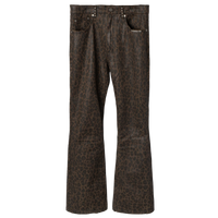 VAGUE STUDIOS DENIM PANT 'WAXED BOOTCUT LEOPARD'