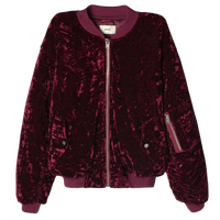 VAGUE STUDIOS BOMBER JACKET 'CRUSHED VELVET MERLOT'