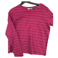 VAGUE STUDIOS LONGSLEEVE 'SINGLE STITCH STRIPED MAGENTA'