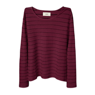 VAGUE STUDIOS LONGSLEEVE 'SINGLE STITCH STRIPED PLUM'