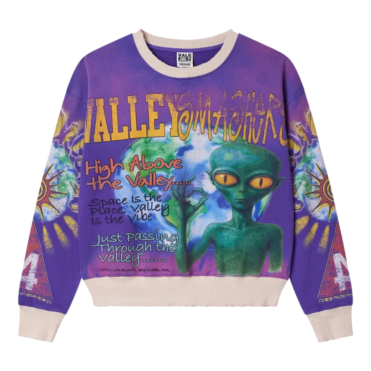 VALE FOREVER CREWNECK 'SPACE ALIEN PURPLE'