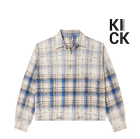 VALE FOREVER FLANNEL 'SKYFALL CREAM BLUE'