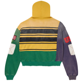 VALE FOREVER HOODIE 'ZIP COLLAGE MARDI GRAS'