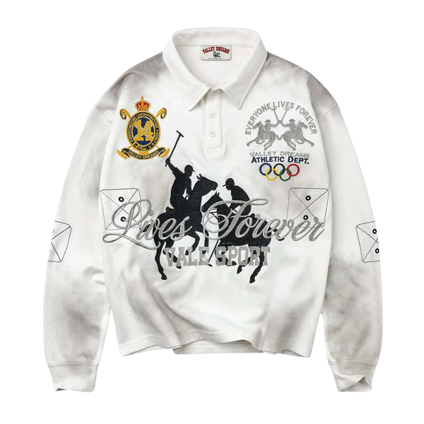 VALE FOREVER LONGSLEEVE 'RUGBY PRESIDENTE WHITE'