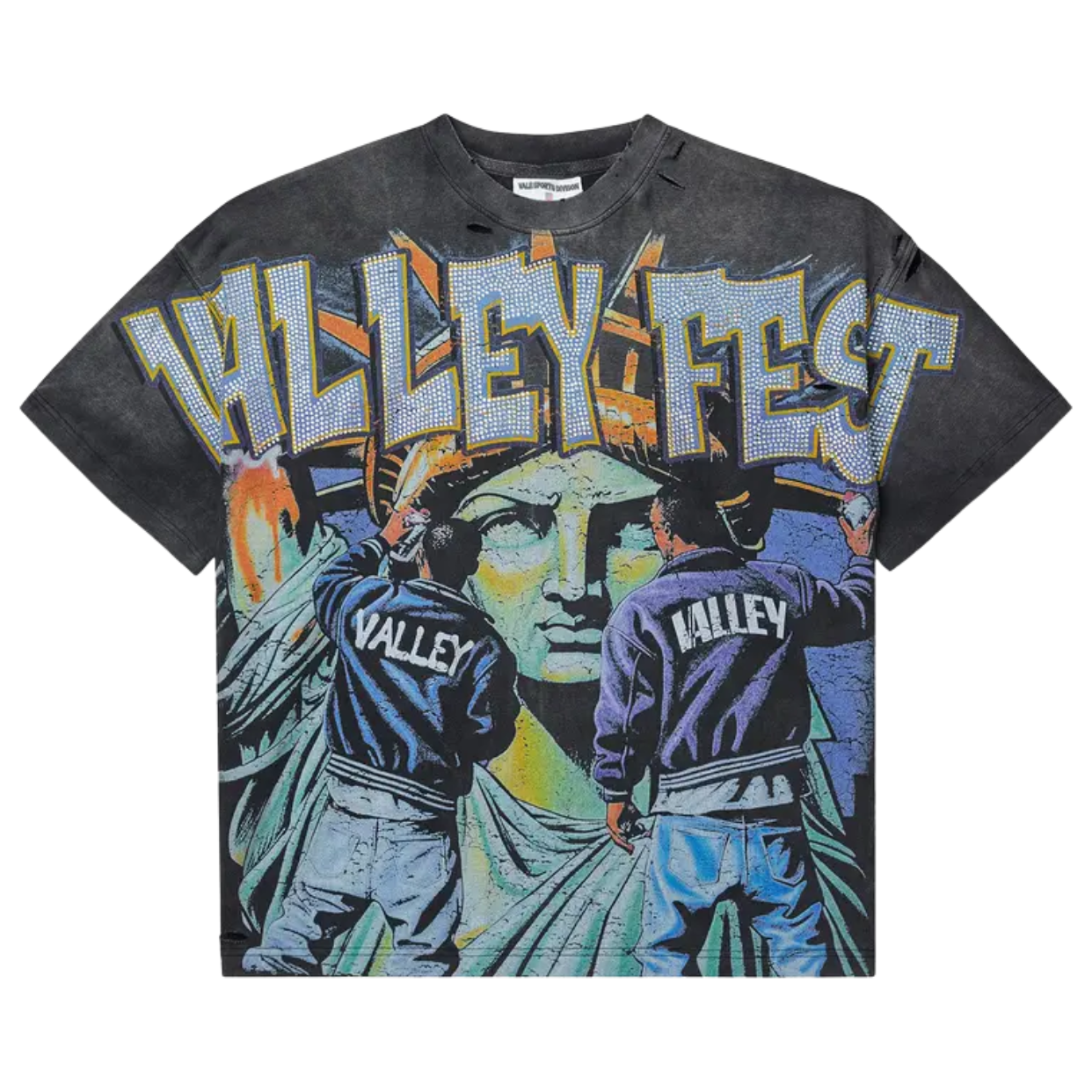 VALE FOREVER TEE 'BLING GRAFFITI BLACK'