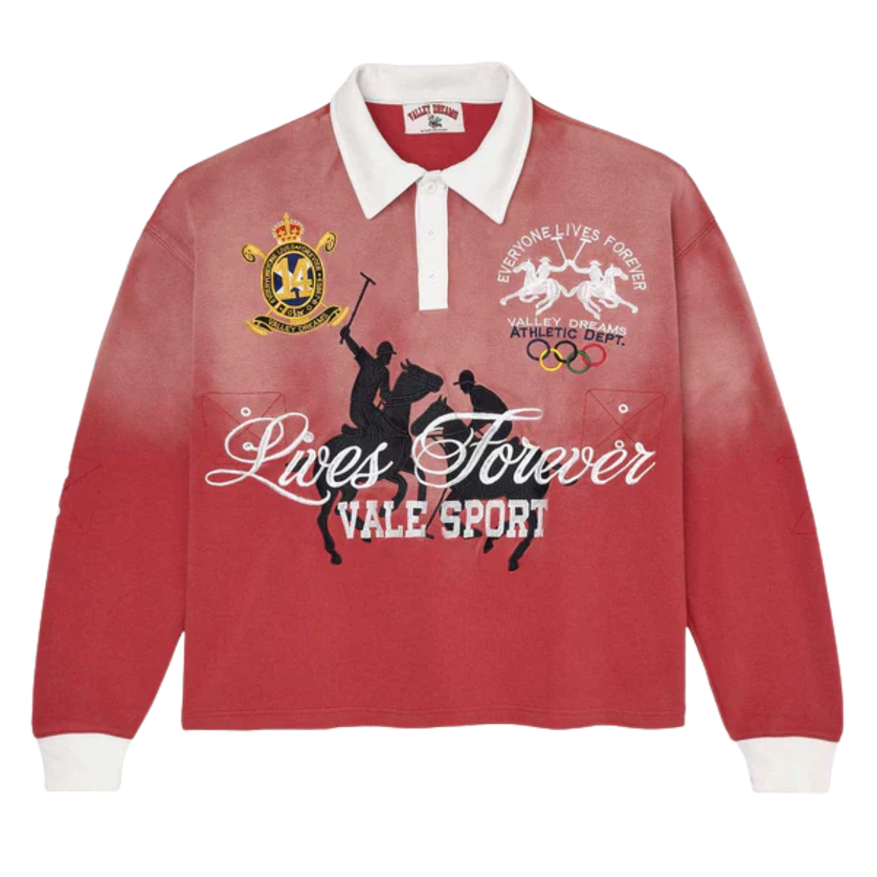 VALE FOREVER TEE 'RUGBY POLO RED'