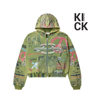 VALE FOREVER HOODIE 'ARMY GREEN PEACE'