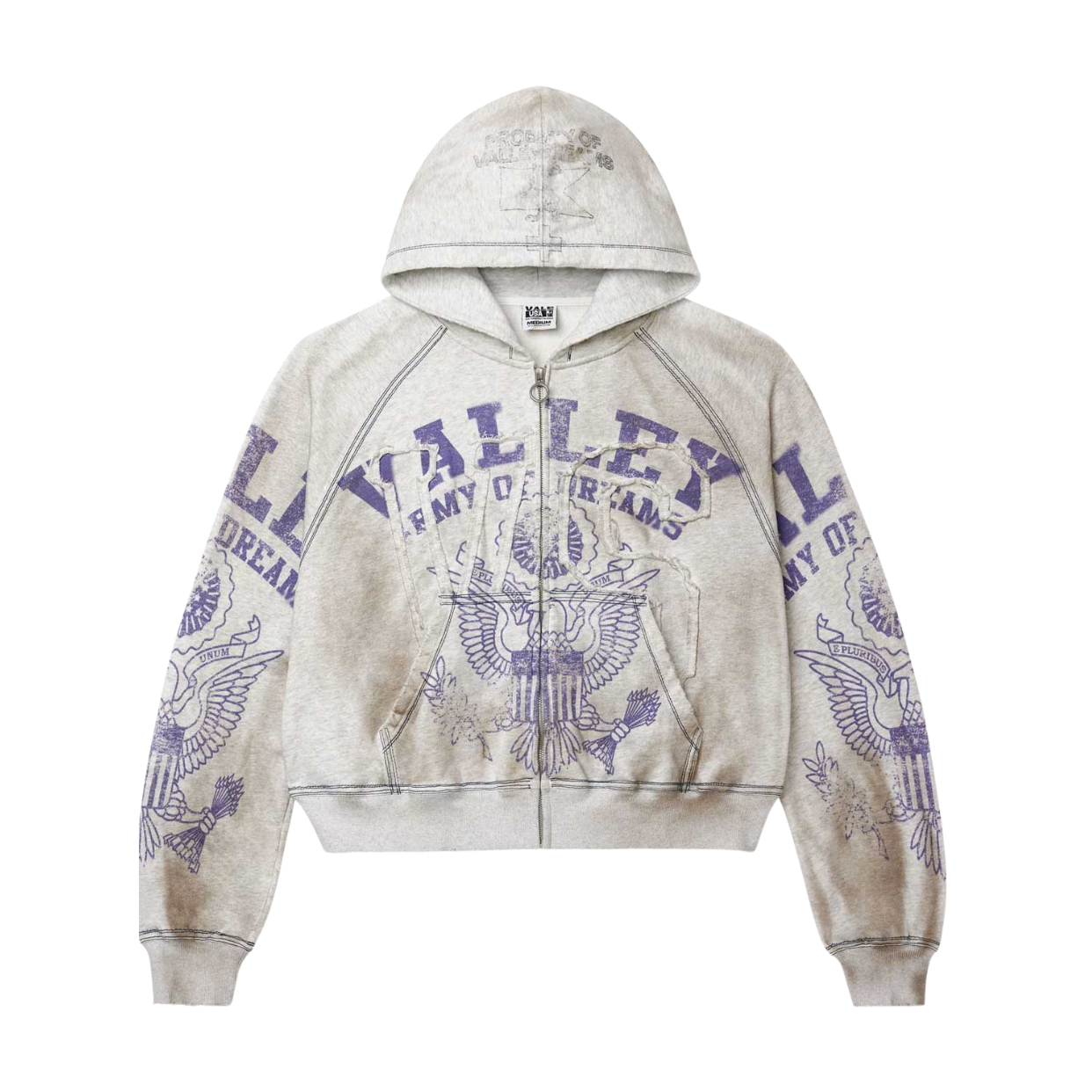 VALE FOREVER ZIP-UP 'ARMY GREY'