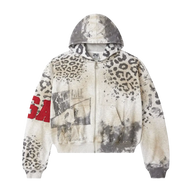 VALE FOREVER HOODIE 'ZIPUP CHEETAH GREY'