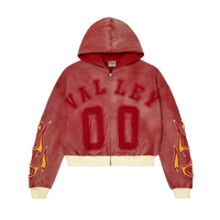 VALE FOREVER HOODIE 'ZIP-UP CHIMERA RED'