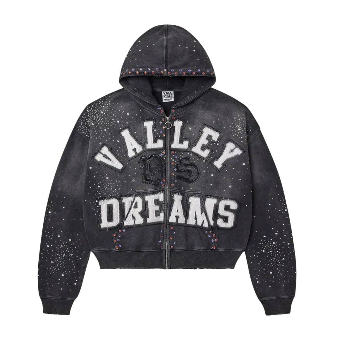 VALE FOREVER HOODIE 'ZIPUP CLASSICO BLACK'