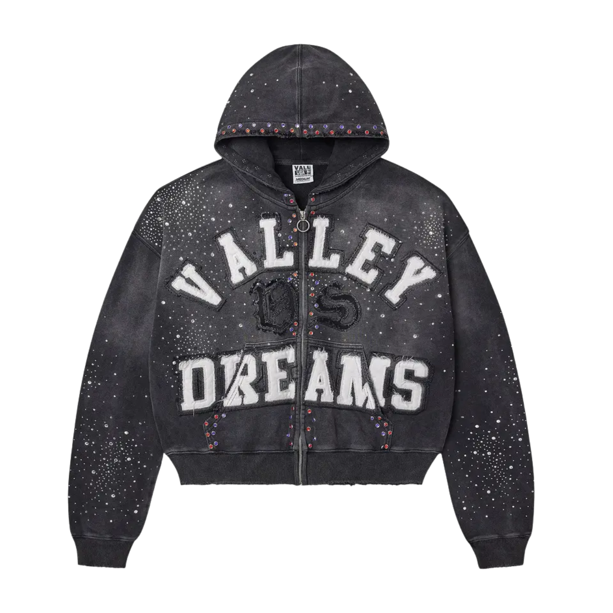 VALE FOREVER HOODIE 'ZIPUP CLASSICO BLACK'