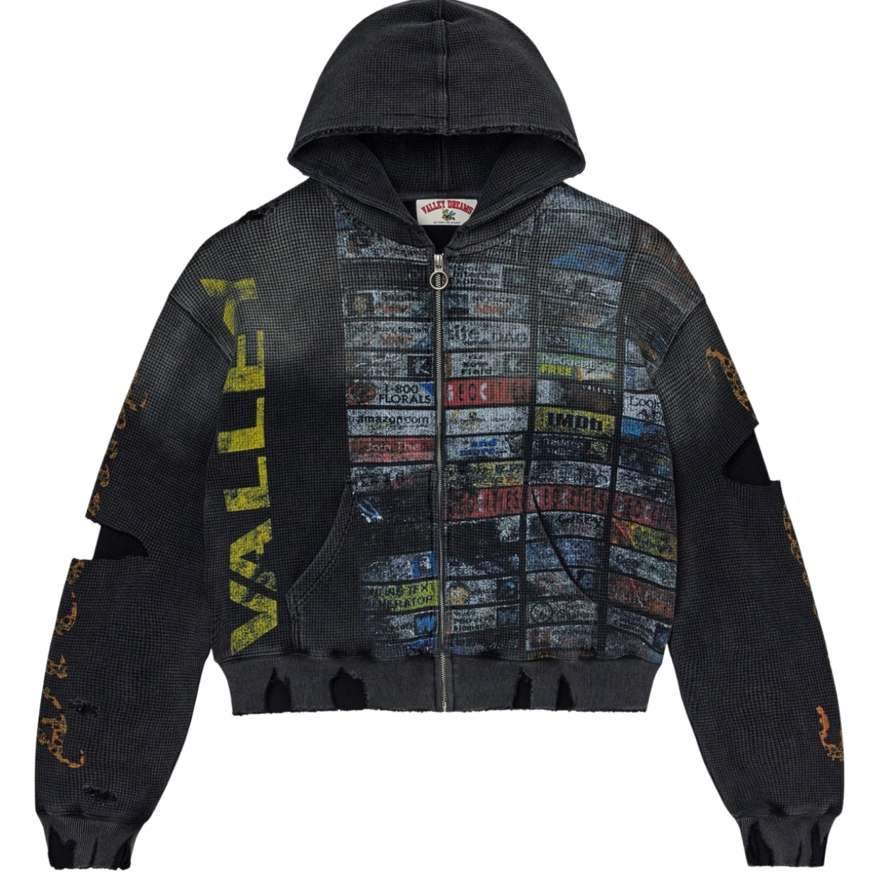 VALE FOREVER ZIP-UP 'GLITCH BLACK'