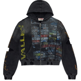 VALE FOREVER ZIP-UP 'GLITCH BLACK'