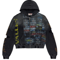 VALE FOREVER ZIP-UP 'GLITCH BLACK'