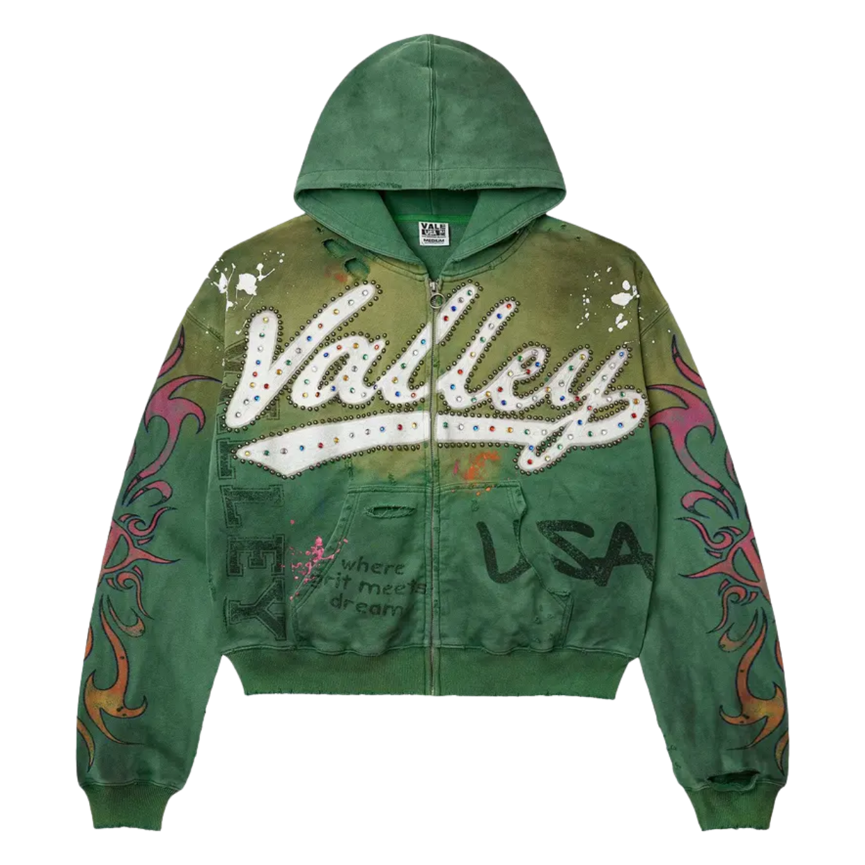 VALE FOREVER ZIP-UP 'INFERNO GREEN'