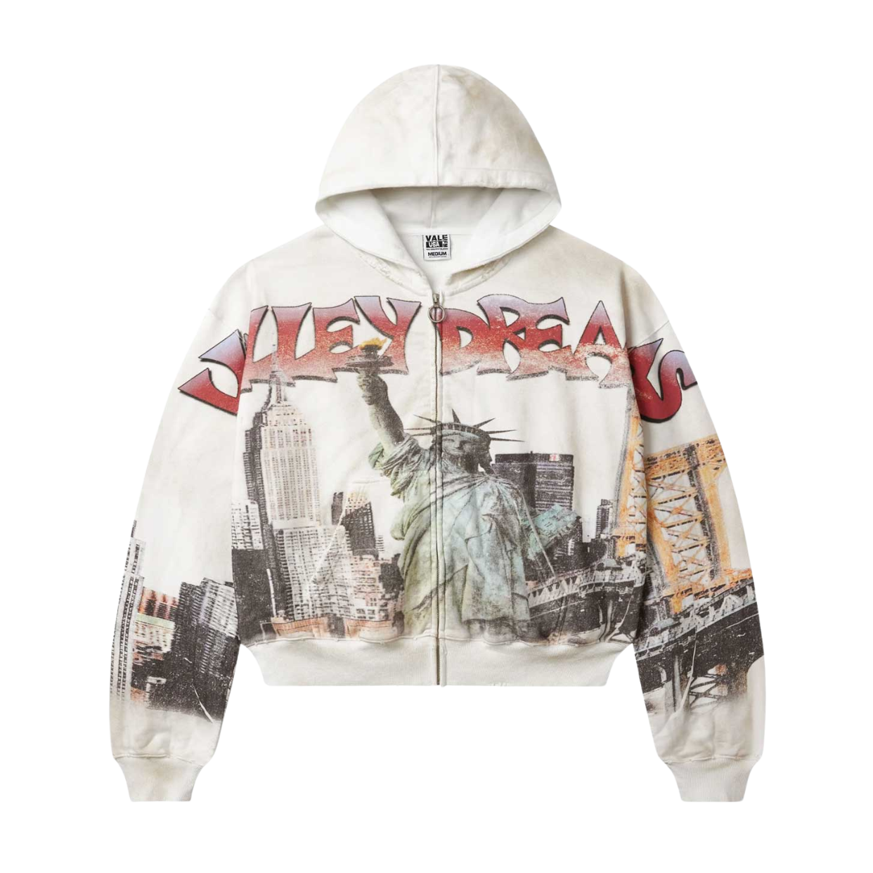 VALE FOREVER HOODIE 'ZIPUP NYC WHITE'