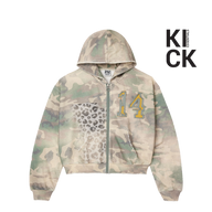 VALE FOREVER HOODIE 'ZIP-UP CHEETAH CAMO'