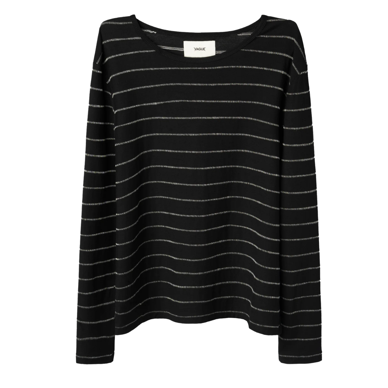 VAGUE STUDIOS LONGSLEEVE 'SINGLE STITCH STRIPED BLACK'