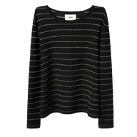 VAGUE STUDIOS LONGSLEEVE 'SINGLE STITCH STRIPED BLACK'