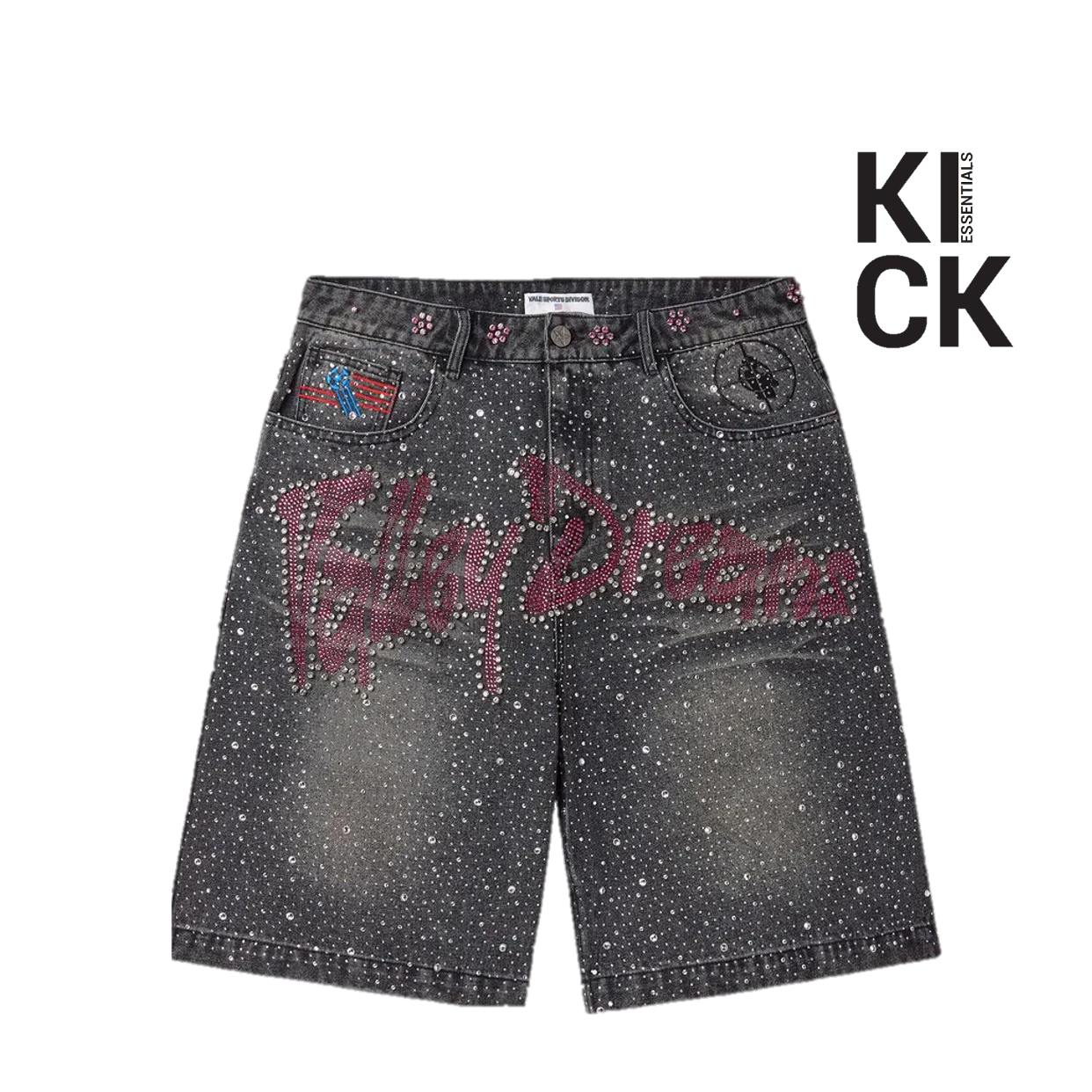 VALE FOREVER SHORT 'JORT ICED OUT BLACK'