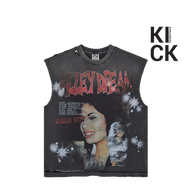 VALE FOREVER TANK 'LA FLOR MUSCLE BLACK'