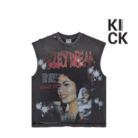 VALE FOREVER TANK 'LA FLOR MUSCLE BLACK'