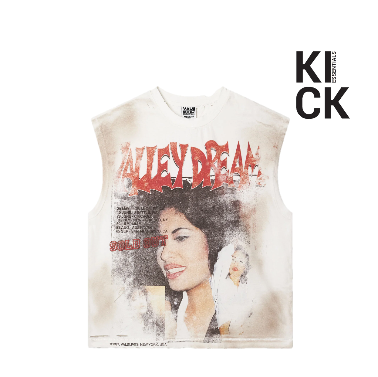 VALE FOREVER TANK 'LA FLOR MUSCLE WHITE'