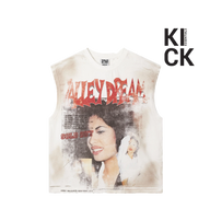 VALE FOREVER TANK 'LA FLOR MUSCLE WHITE'