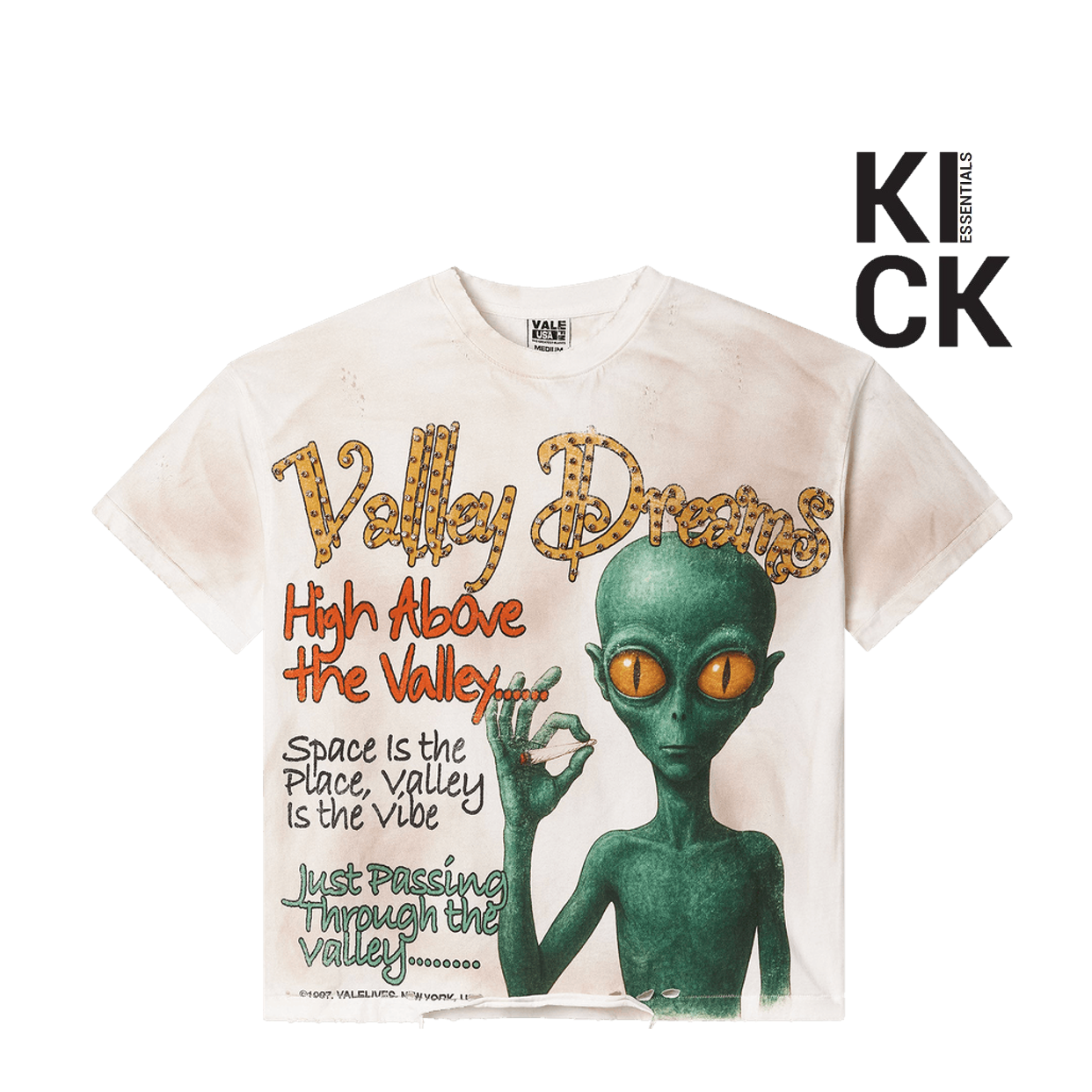 VALE FOREVER TEE 'AREA 14 BLING CREAM'