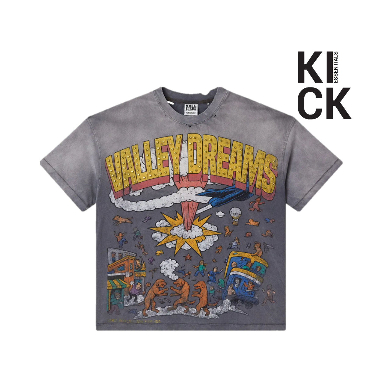 VALE FOREVER TEE 'CHAOS BLING GREY'