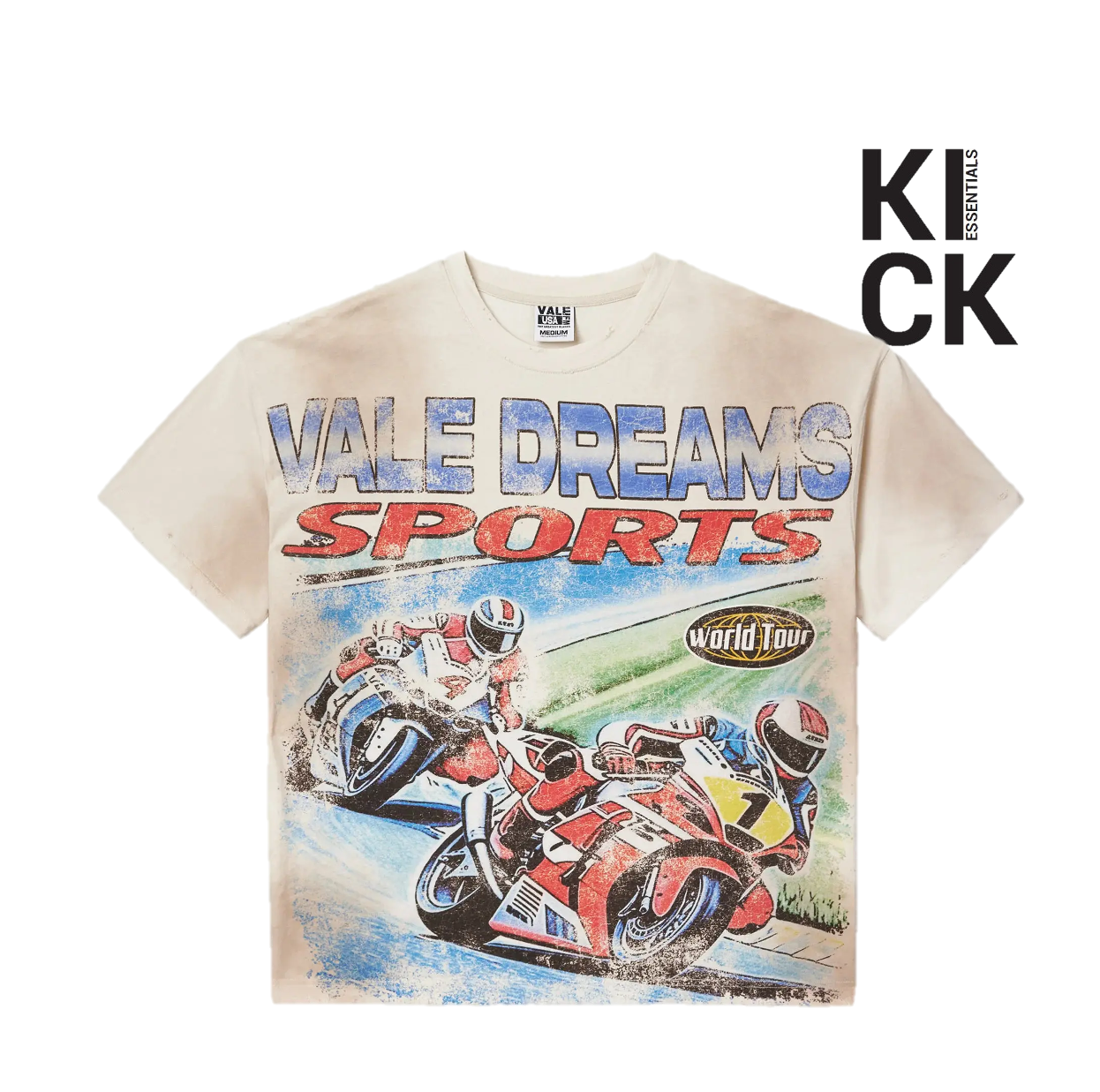 VALE FOREVER TEE 'MOTO WHITE'