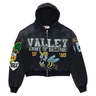 VALE FOREVER ZIP-UP 'ARMY BLACK'