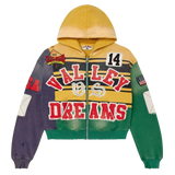 VALE FOREVER HOODIE 'ZIP COLLAGE MARDI GRAS'